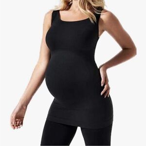 BLANQI Everyday Maternity Belly Support Tank Top- Black- Medium